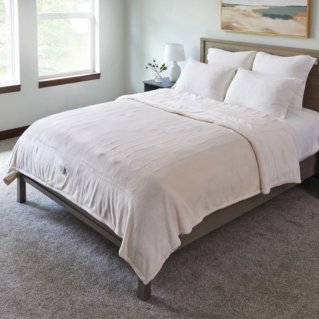 Electric Heated Blanket Twin Size with Controller, Auto Shut-Off W22211