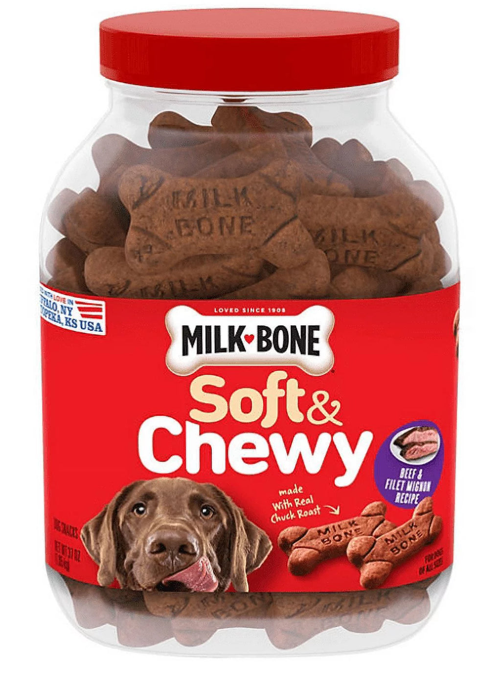 Soft & Chewy Dog Snacks, Beef & Filet Mignon Recipe A43992