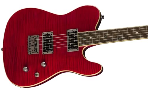 Electric Guitar with Dual Humbuckers, Black Cherry Burst B62724