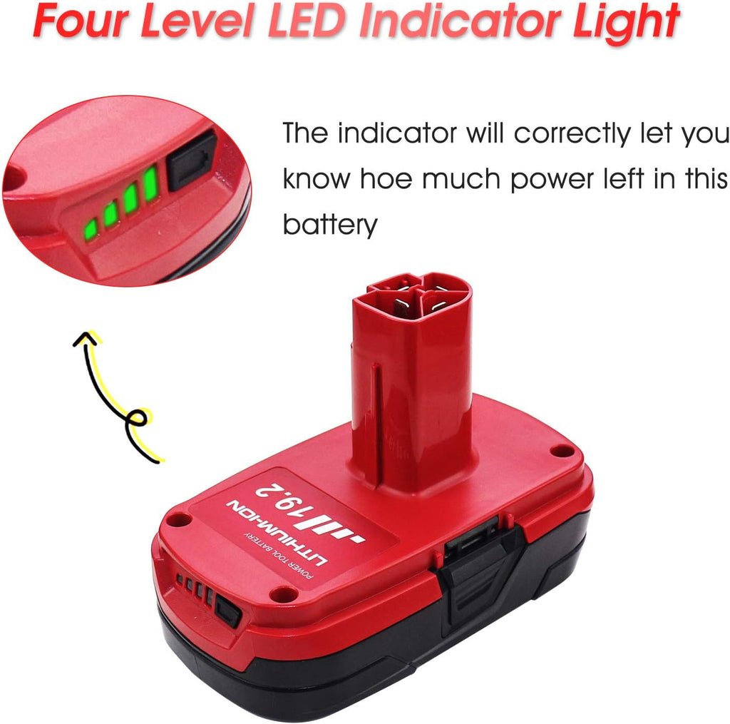 19.2V 3000mAh Lithium Ion Replacement Battery for Craftsman Tools S7868