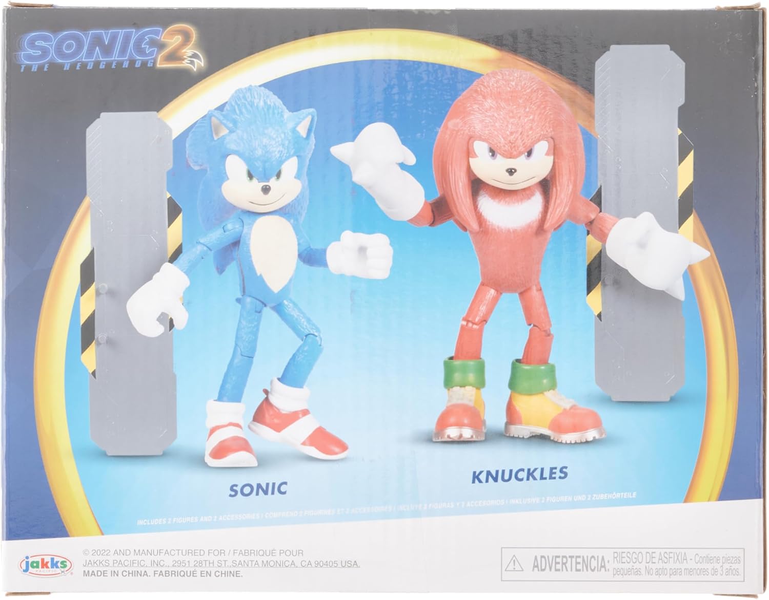 Sonic 2 Movie 4" Action Figure 2 Pack - Sonic & Knuckles I65678