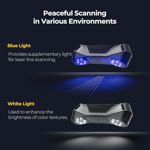 3D Scanner for 3D Printing, Blue Laser, Full-Color Scans Q176