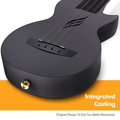 Carbon Fiber Travel Ukulele 23 Inch with Beginner Kit U514