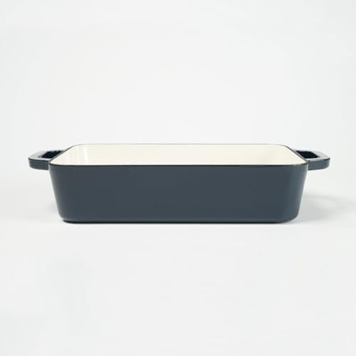 Red Enameled Cast Iron Rectangle Roaster Pan A817527