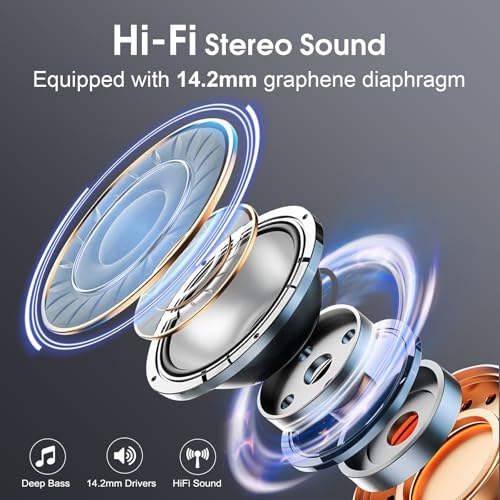 Wireless Earbuds Bluetooth 5.4 with Earhooks, IPX7 Waterproof P475856