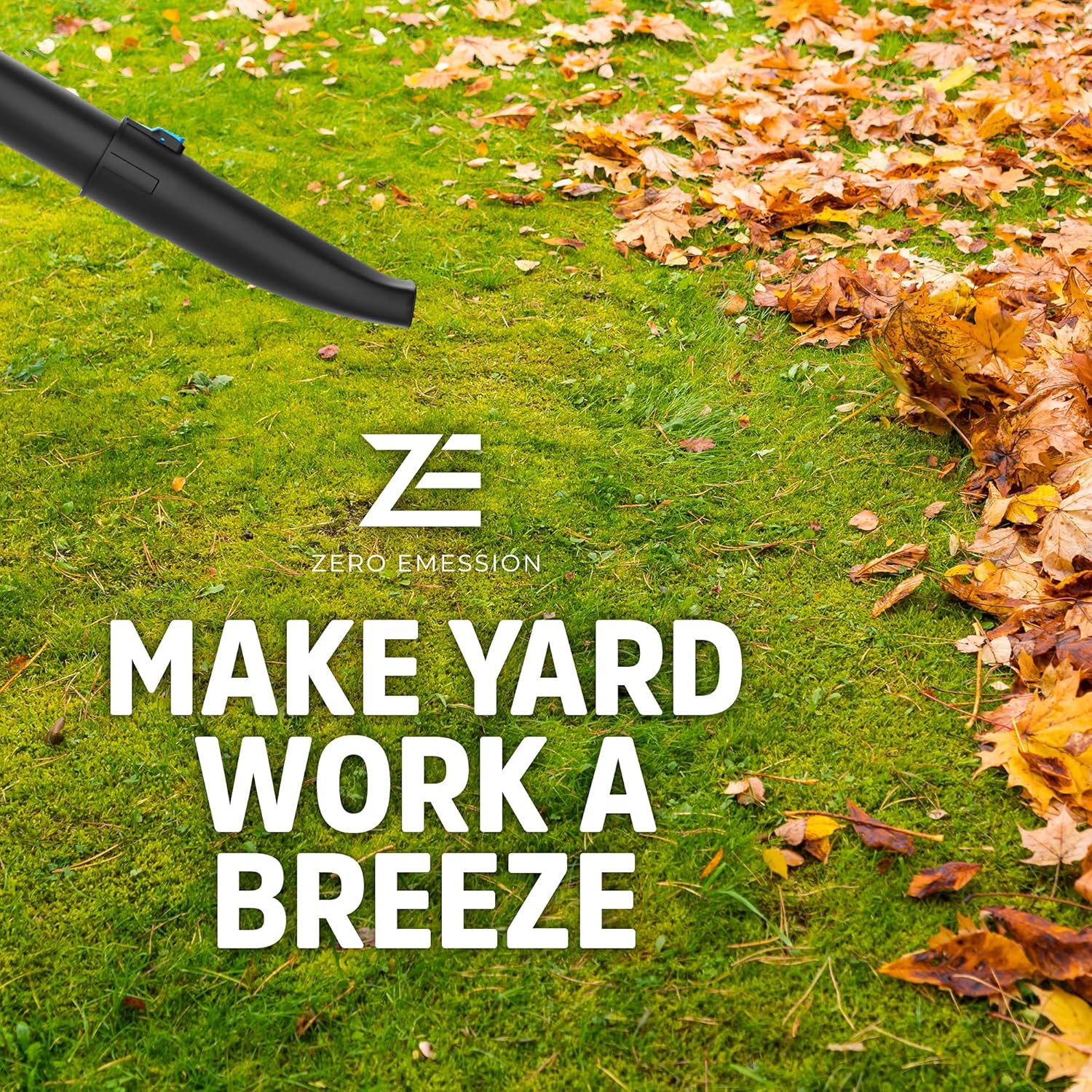 Cordless Leaf Blower 320 CFM 150 MPH with Battery and Charger Q8210