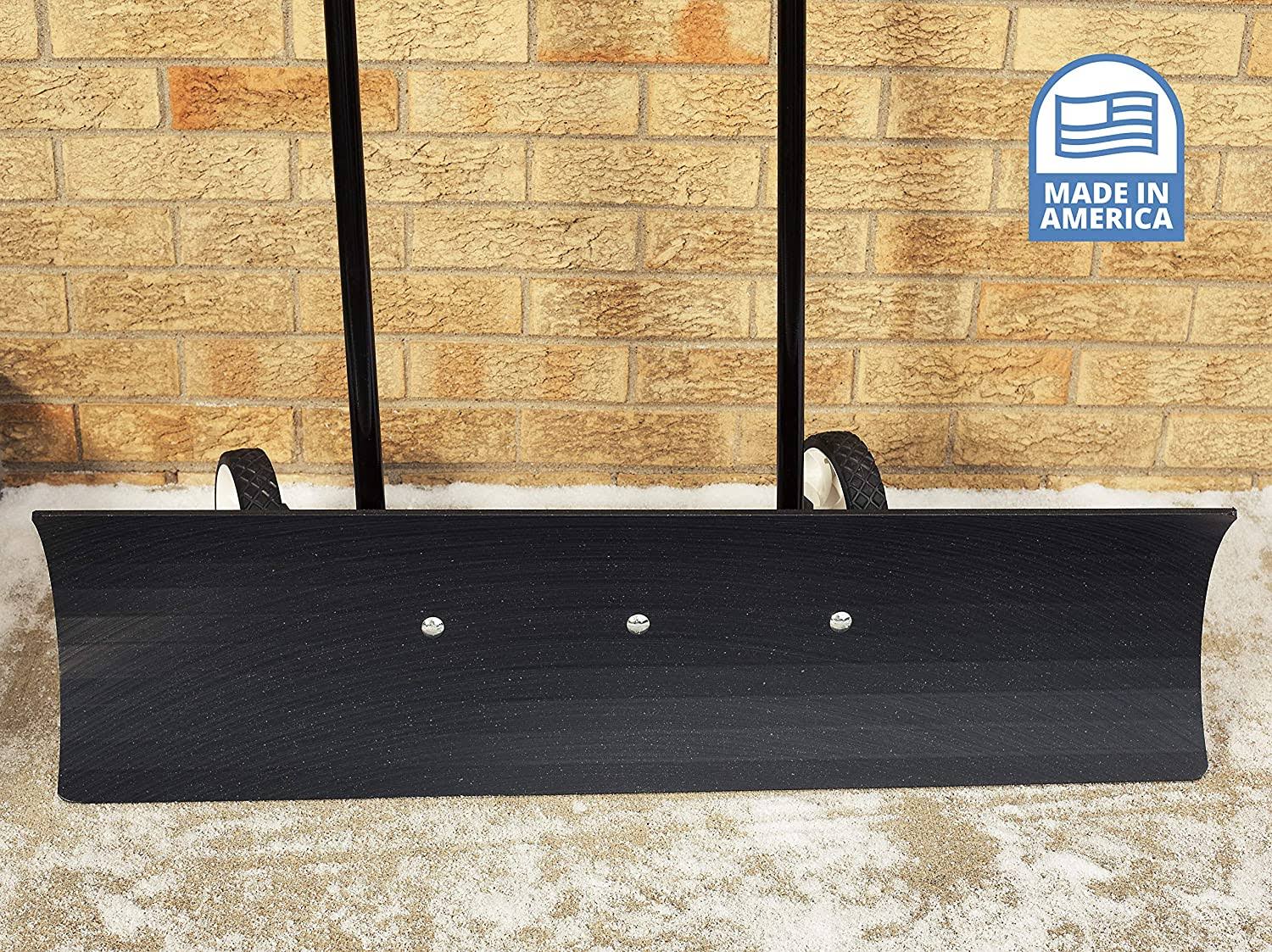 Heavy Duty Bi-Directional Wheeled Snow Pusher, 36-Inch K9714
