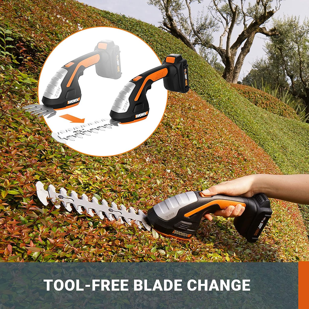 Cordless Shrub Trimmer with Battery and Charger U801