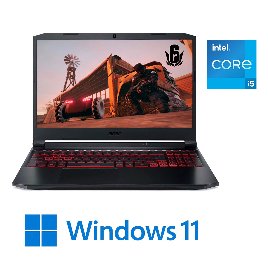 Acer Nitro 5 , 15.6" Full HD IPS 144Hz Display, 11th Gen Intel Core i5-11400H, NVIDIA GeForce RTX 3050Ti Laptop GPU, 16GB DDR4, 512GB NVMe SSD, Windows 11 Home, AN515-57-5700