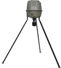Moultrie 30 Gallon Spin Cast Deer Feeder Tripod 200 Pound Capacity Molded Plastic Tools-Free Assembly