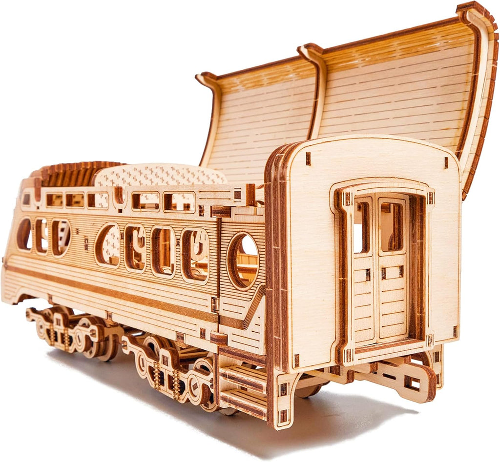 3D Wooden Puzzle Train Model Kit for Adults and Kids V355