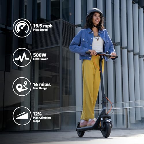 Electric Scooter for Adults, 15.5 mph Top Speed, Front Suspension C332250