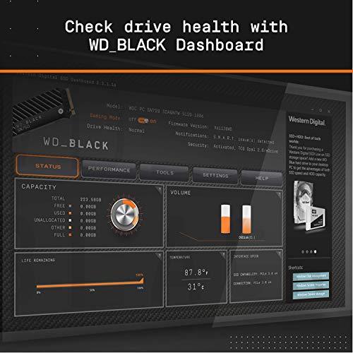 500GB NVMe Internal Gaming SSD - Gen4 PCIe, M.2 2280, Up to 7,000 MB/s D747925