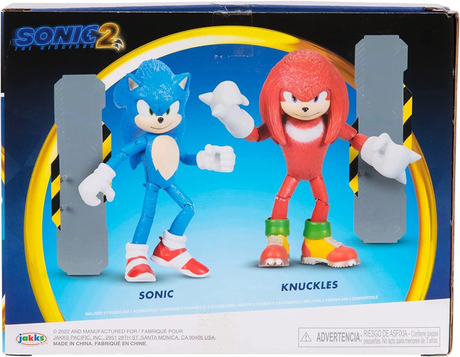 Sonic 2 Movie 4" Action Figure 2 Pack - Sonic & Knuckles I65678