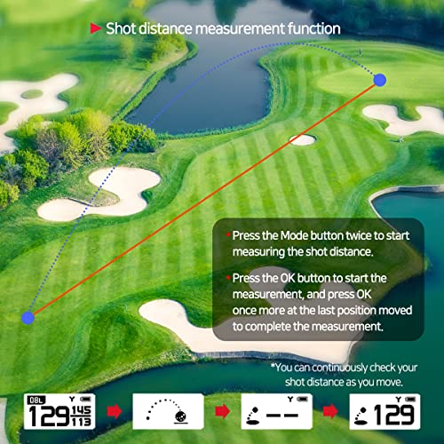 Talking GPS Golf Rangefinder with Slope Mode, 18-Hour Battery, 40,000 Preloaded Courses Q4691