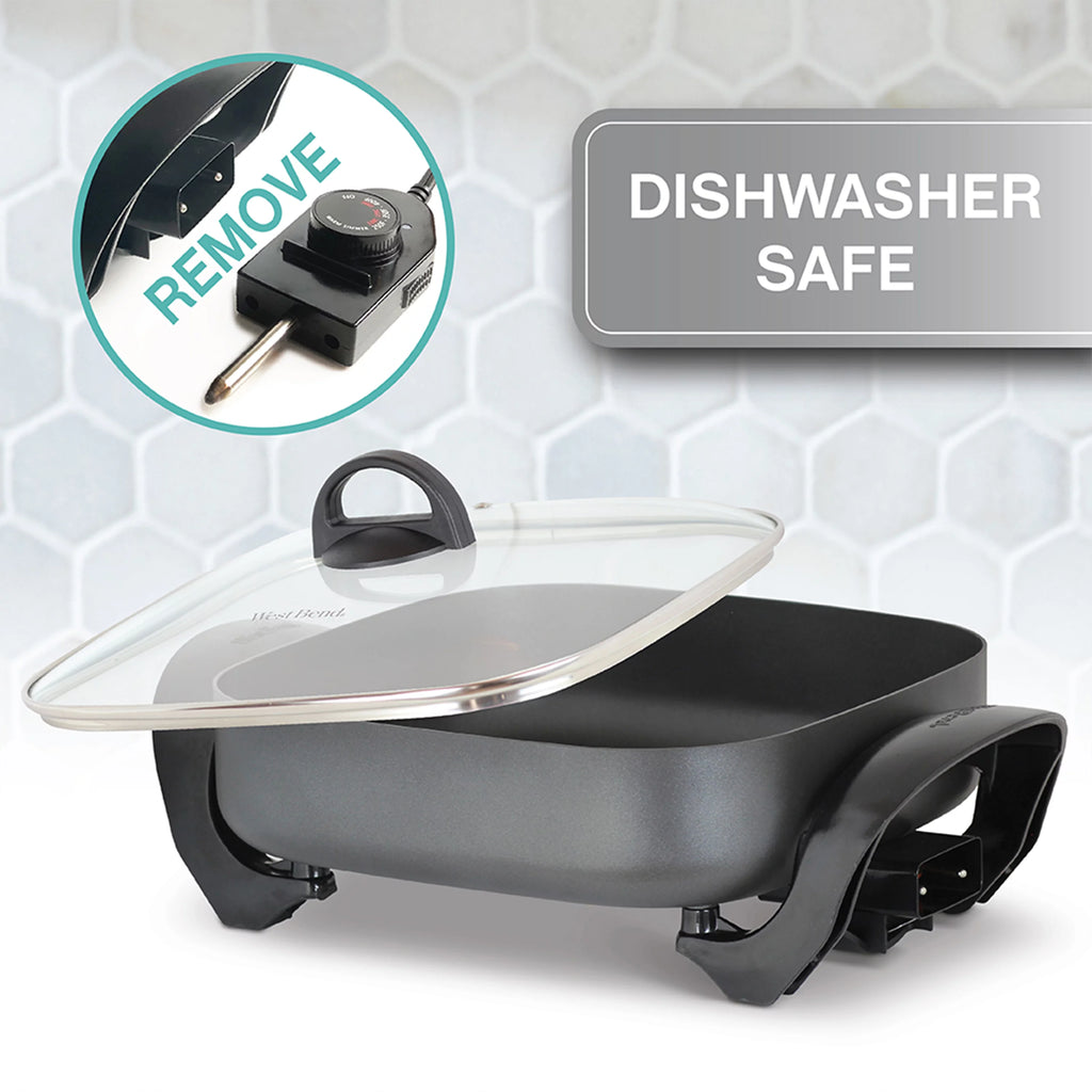 Electric Skillet with Nonstick Coating, 12-Inch C277838