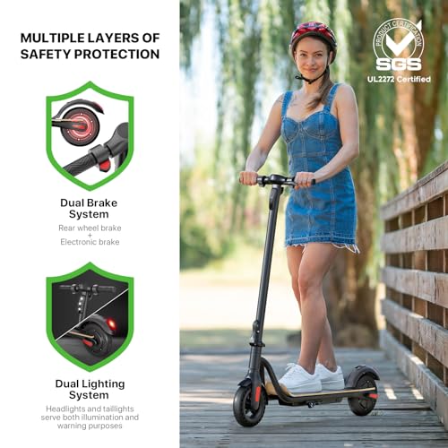 Electric Scooter for Adults, Long Range, Dual Suspension D190