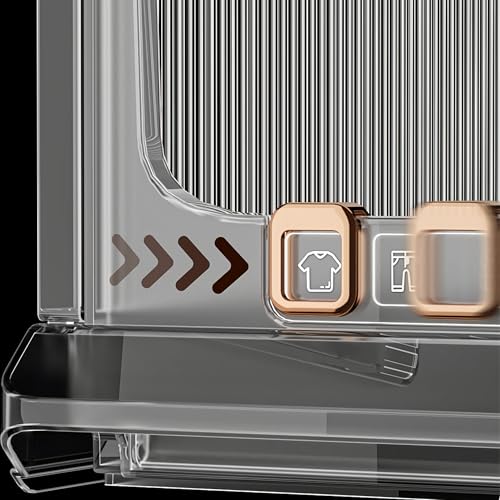 Stackable Wardrobe Organizer Bins, Foldable Plastic Storage Baskets for Closet, Kitchen, Bathroom T4782