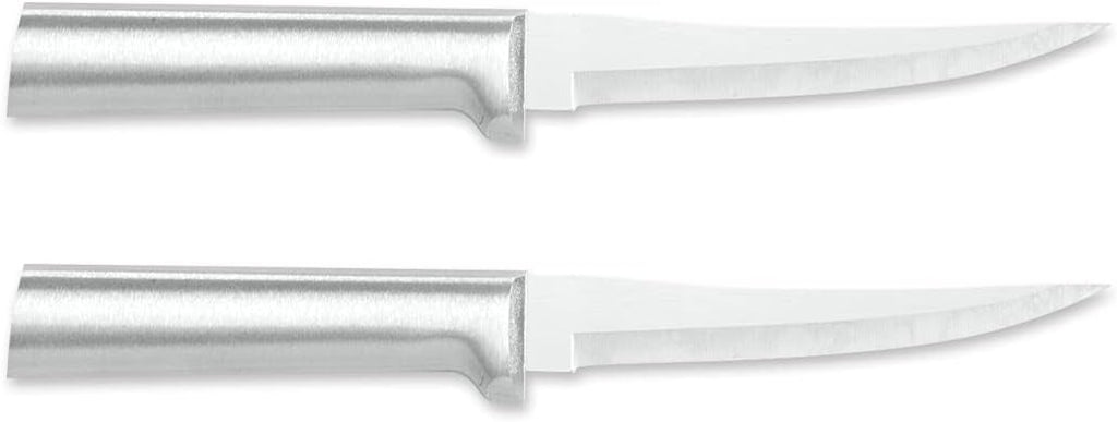 RADA Cutlery Super Parer Paring Knife – Stainless Steel Blade With Silver Aluminum Handle, 8-3/8 Inches, 2 Pack