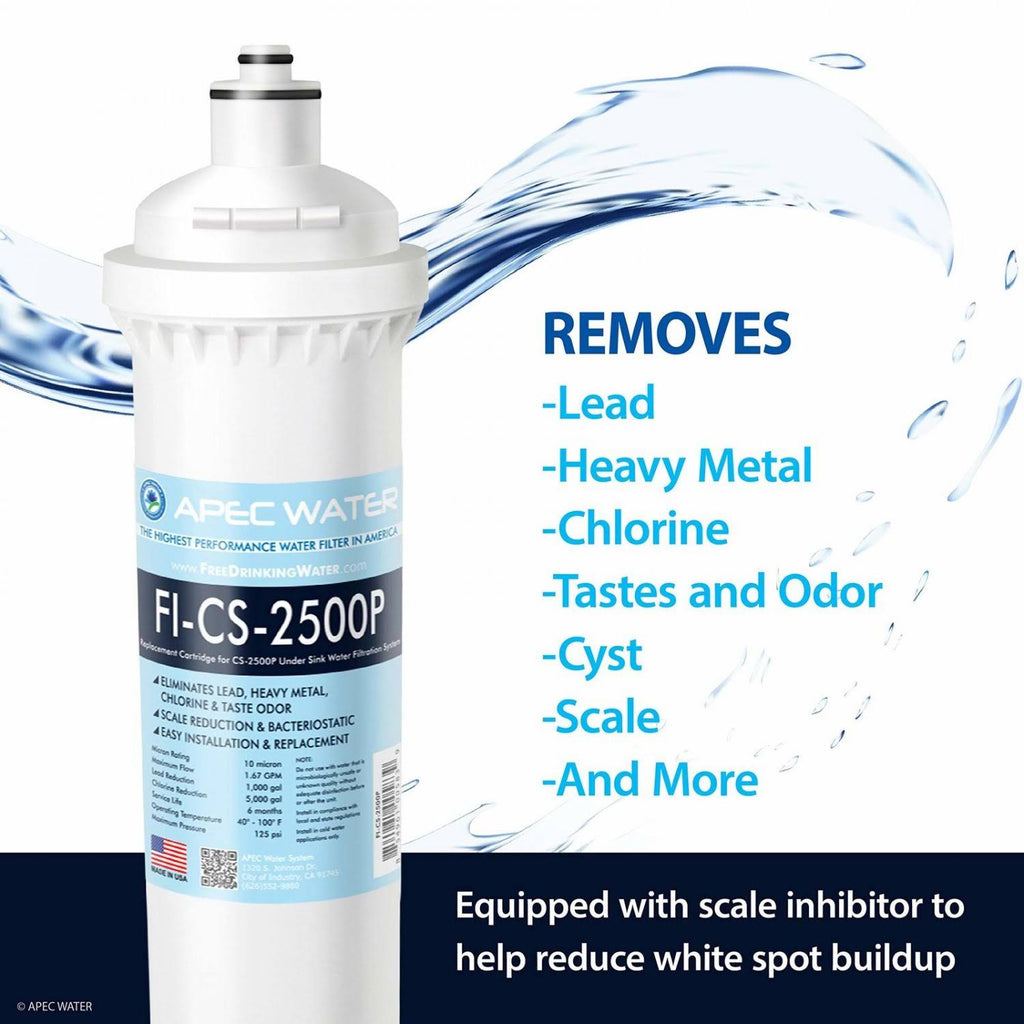 Under-Sink Water Filter System with Scale Inhibitor F8461