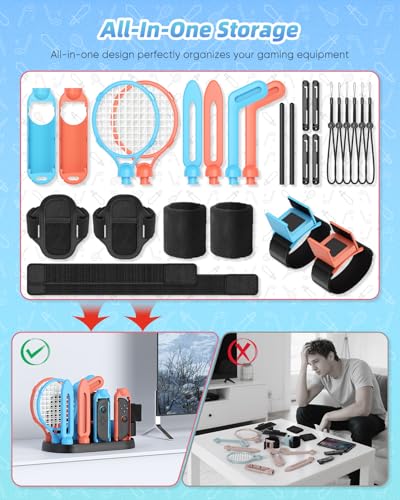 Switch 2 Sports Accessories Bundle with Organizer Station for Joy-Con 2 P446521
