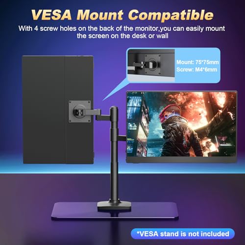 Portable Monitor 18.5 Inch 120Hz FHD IPS for Laptop Gaming Z793