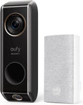 eufy Security Video Doorbell Dual Camera (Wired) with Chime, Dual Cam, Delivery Guard, 2K with HDR, No Monthly Fee, 16-24V, 30VA