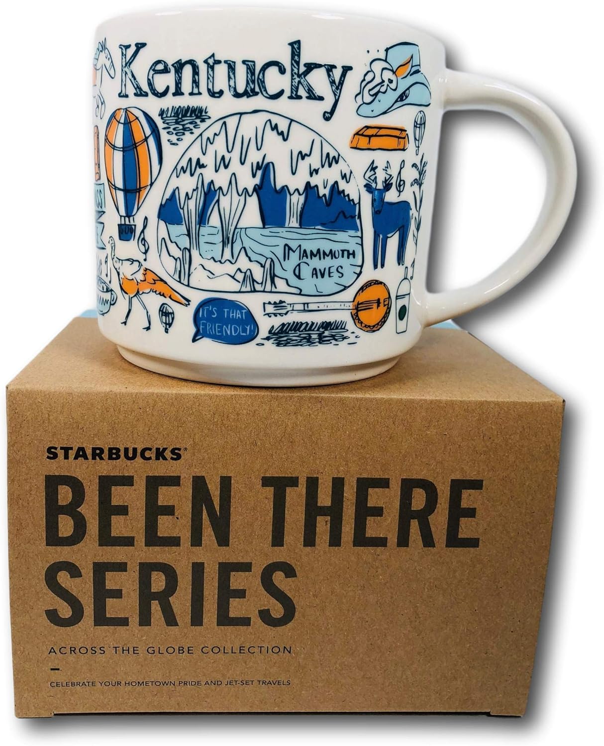 Starbucks Kentucky Coffee Mug Been There Series Across the Globe Collection,14 ounce