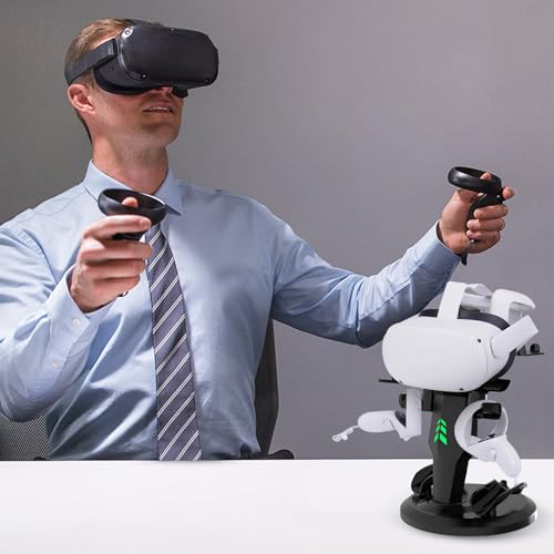 Charging Dock for VR Headset Controllers with LED Lights Q12422