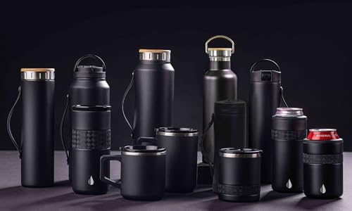 Insulated Coffee Mug with Lid & Handle, Triple Wall Stainless Steel, 16oz X529