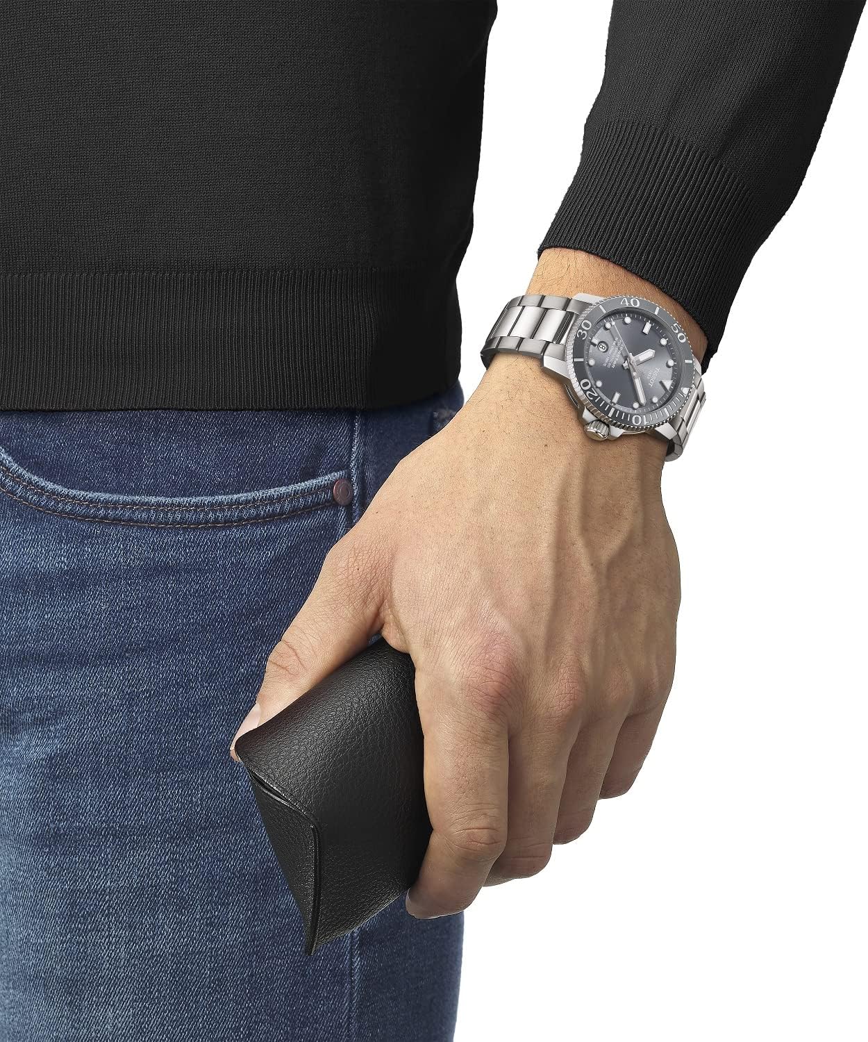 Men's Automatic Watch, Grey, Stainless Steel B650392