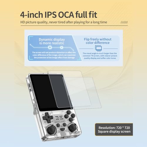 Handheld Game Console with 10000 Games, 4-Inch IPS Screen, 16+64G, 5000mAh Battery J1220