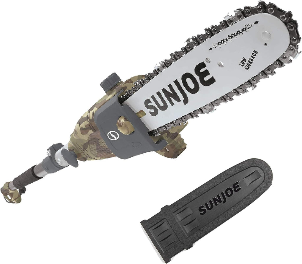 Sun Joe 10 inch 8.0 Amp Electric Multi-Angle Pole Chain Saw, SWJ803E-PRP, Purple