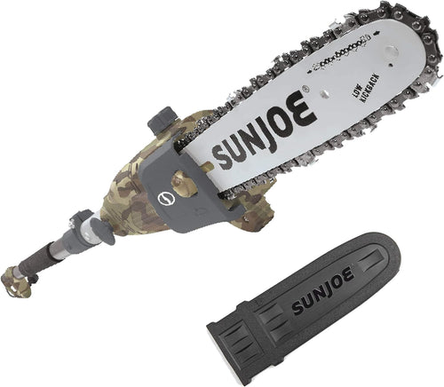 Sun Joe 10 inch 8.0 Amp Electric Multi-Angle Pole Chain Saw, SWJ803E-PRP, Purple