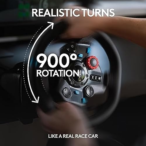 Racing Wheel and Pedals with Force Feedback and Shifter for Xbox, PC, Mac E1773
