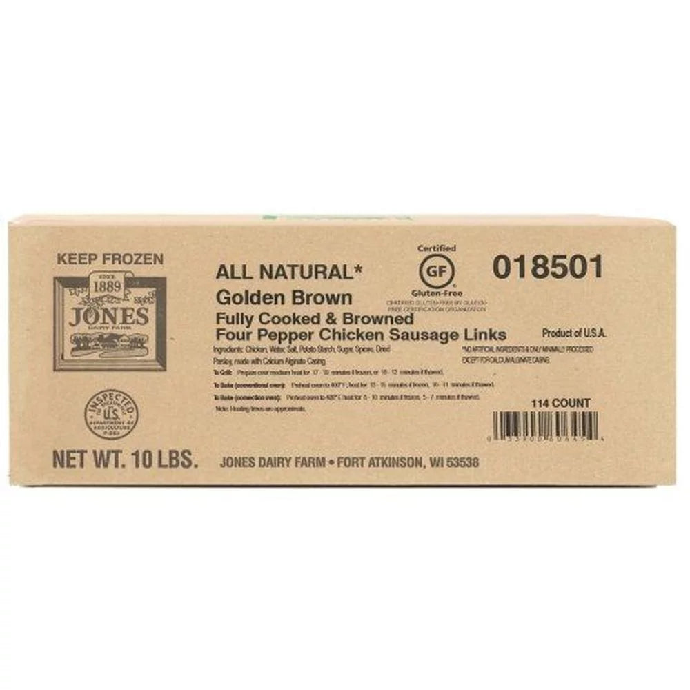 Fully Cooked Four Pepper Chicken Sausage Links, 1.4 oz S48570