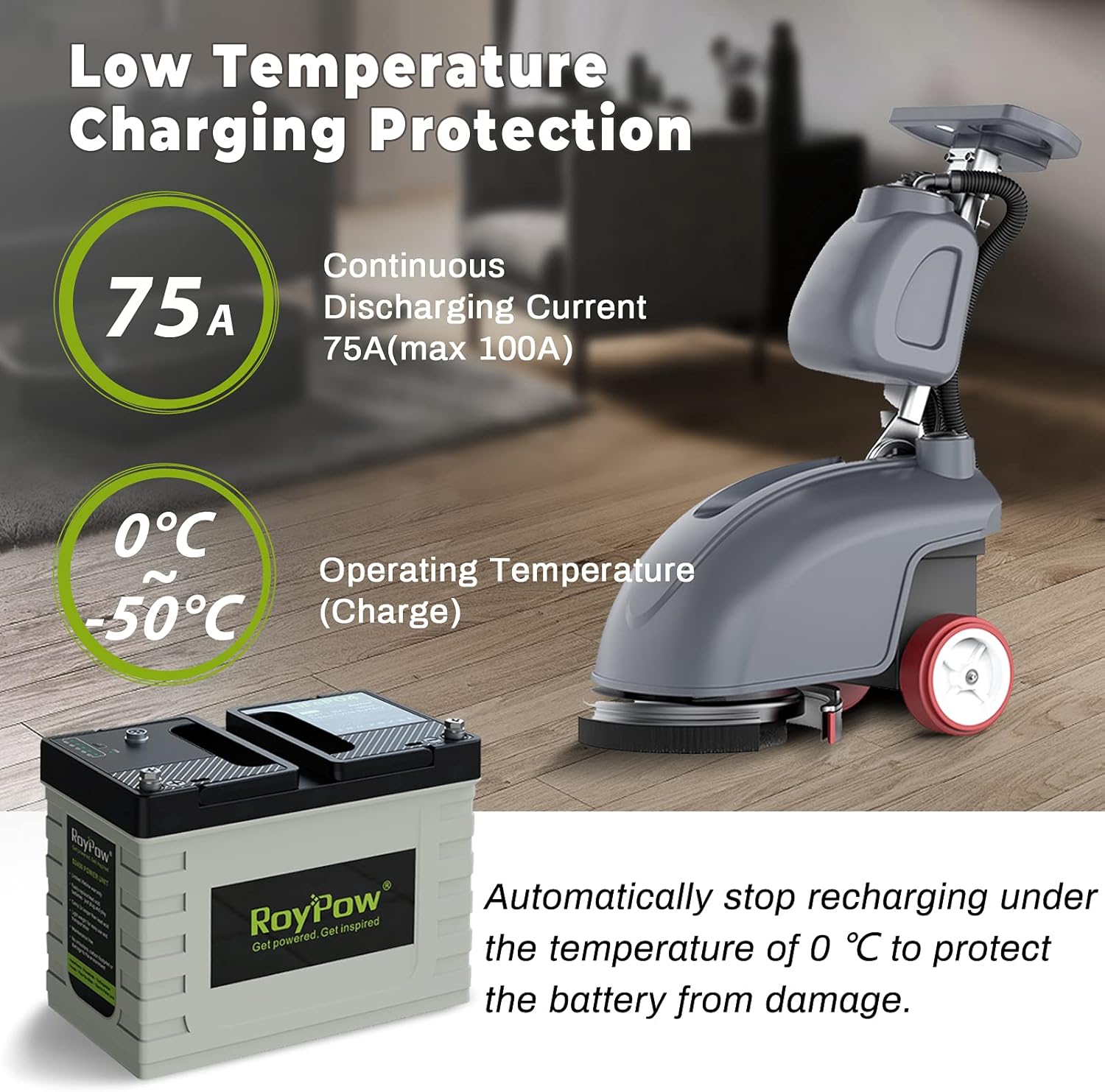 24V 50Ah Lithium Iron Phosphate Battery Rechargeable LiFePO4 Battery Pack D377794