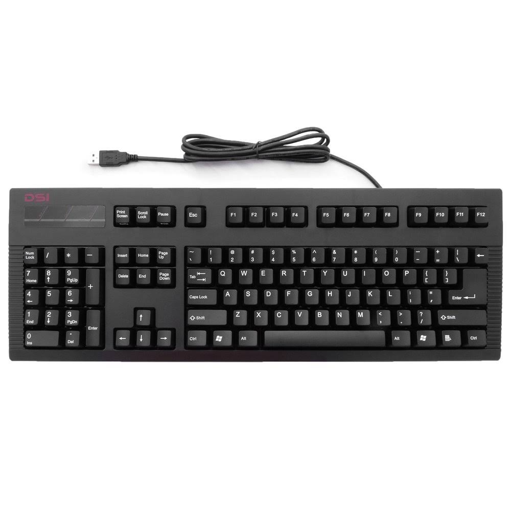 DSI Left Handed Wired Mechanical Keyboard with Cherry Red Switches