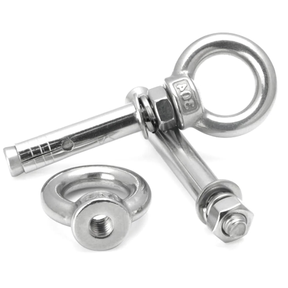 M8x90mm 304 Stainless Steel Lifting Eye Bolt with Expansion Sleeve Q656820