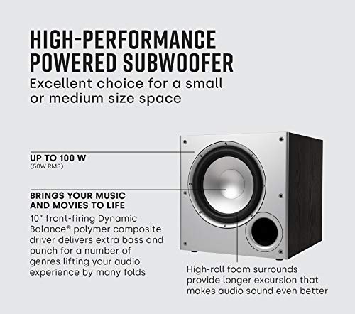 10" Powered Subwoofer for Home Theater N33515