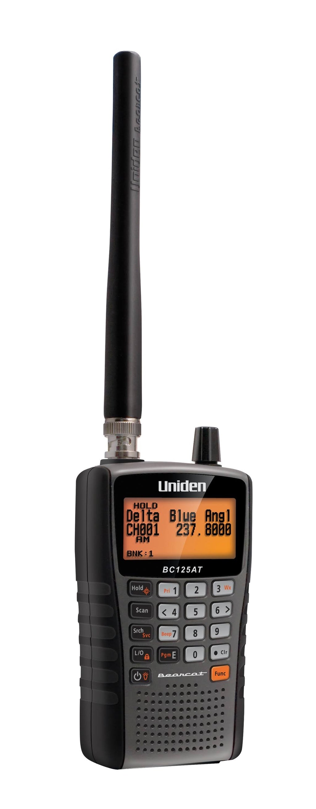 Uniden Bearcat BC125AT 500-Channel Scanner - Black/Charcoal - 7 NOAA Channels