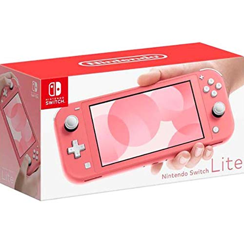 Switch Lite Console Holiday Bundle - Coral, 5.5" Touchscreen L527