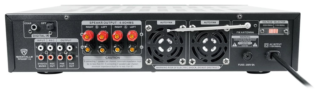 Home Theater Bluetooth Receiver with 4 In-Ceiling 6.5" LED Speakers P521771