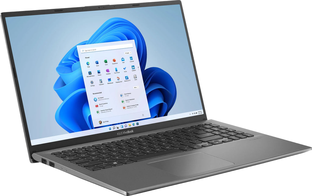 NEW! ASUS 15.6"HD VIOVOBOOK LAPTOP, 256SSD, 8GB DDR4, i3-1005G1, Slate Grey