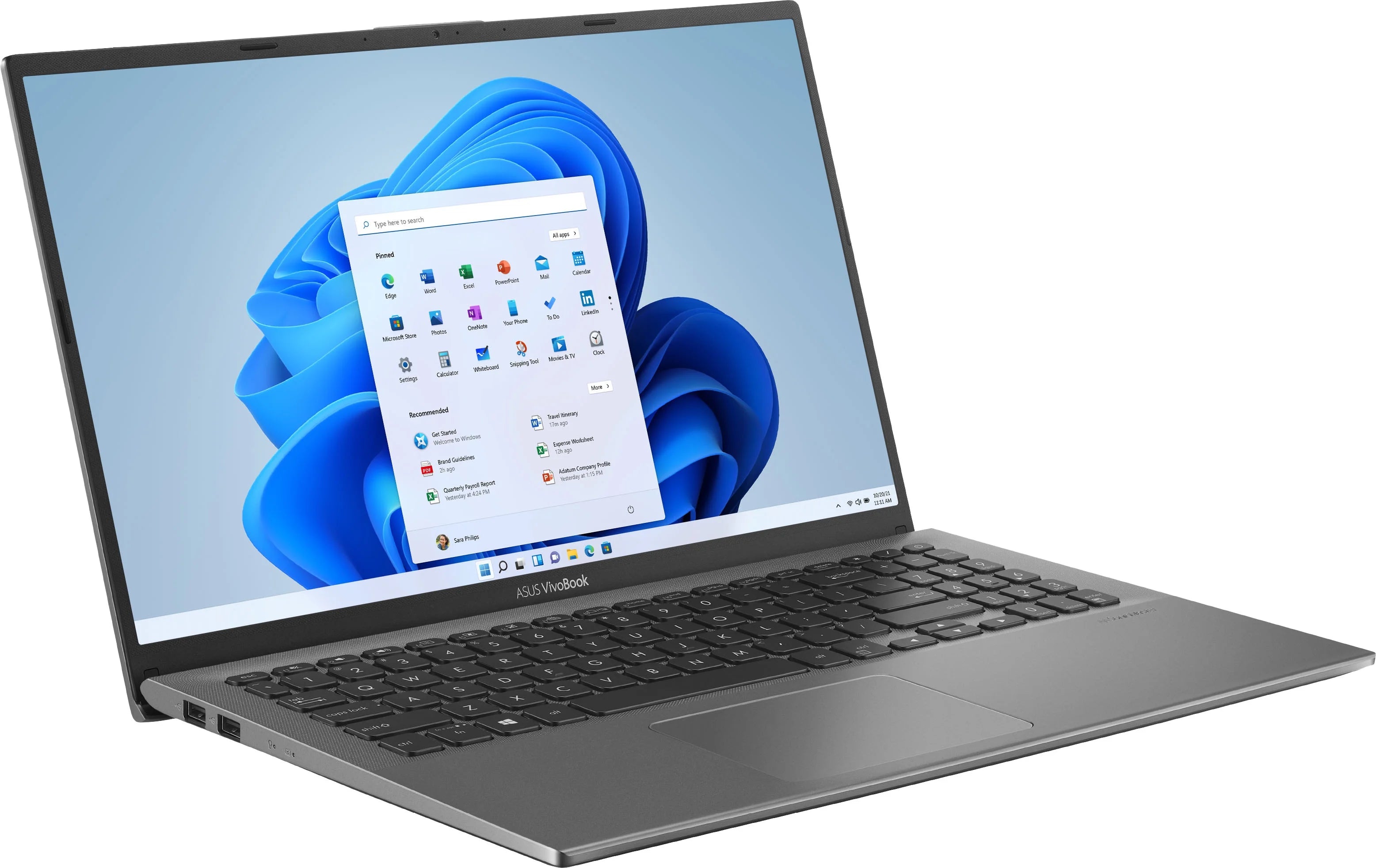 NEW! ASUS 15.6"HD VIOVOBOOK LAPTOP, 256SSD, 8GB DDR4, i3-1005G1, Slate Grey