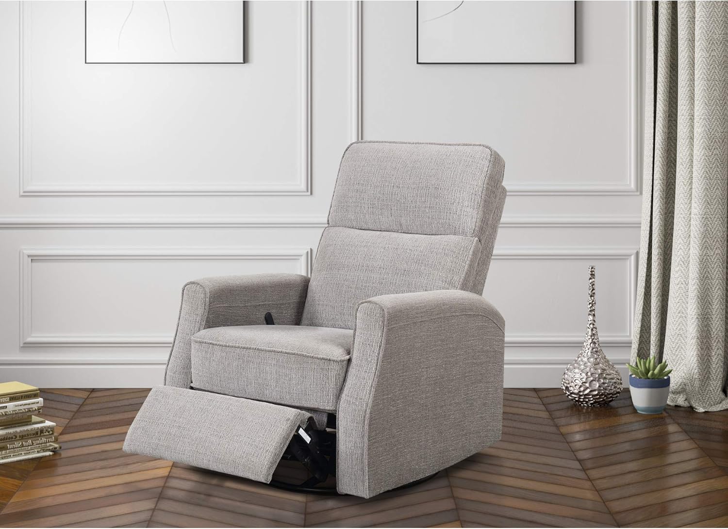 Swivel Recliner Glider, Gray X875556