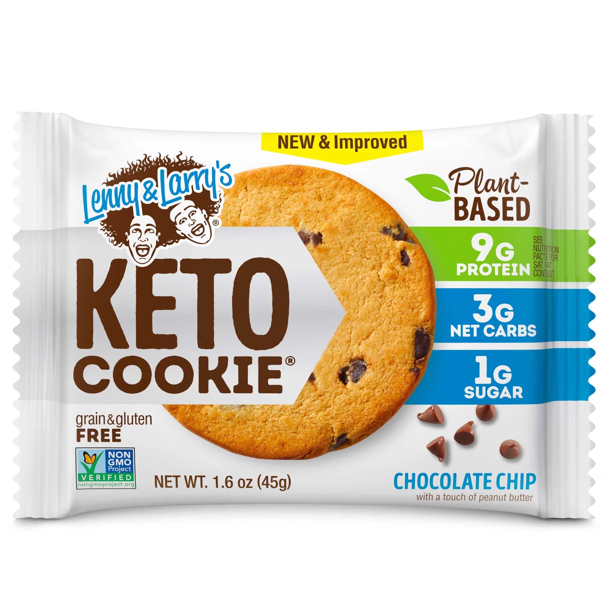 Keto Cookie, Chocolate Chip, 1.6 oz, 12 Ct U37477
