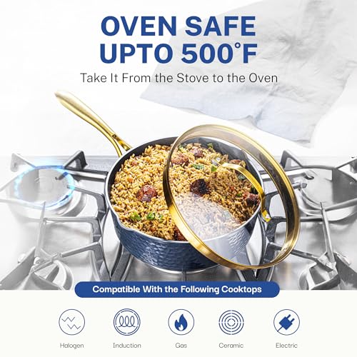 Non Stick Pots and Pans Set with Lids, 15 Piece, Induction Cookware V796951