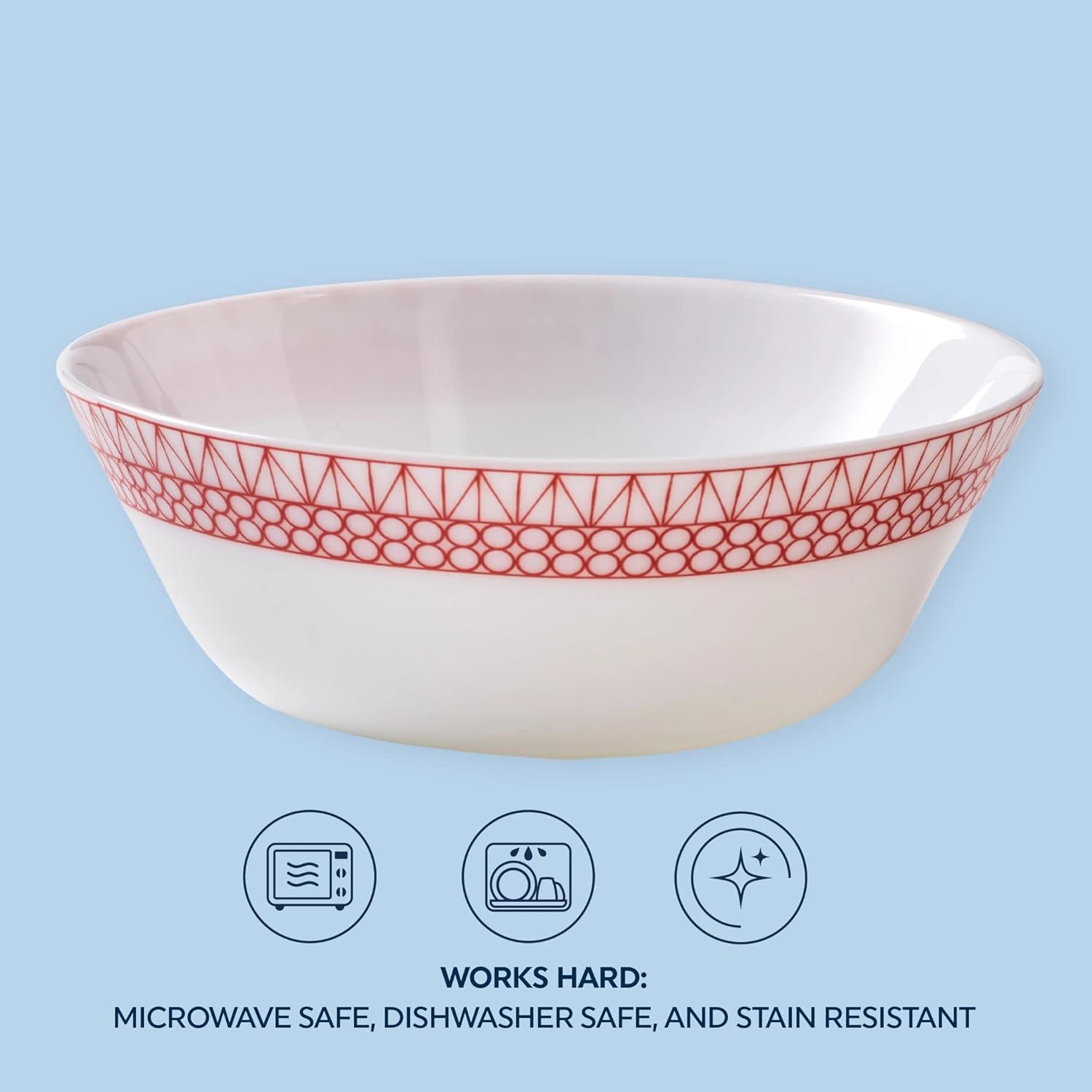 Soup/Cereal Bowls Set, 18-Oz, Microwave and Dishwasher Safe O411