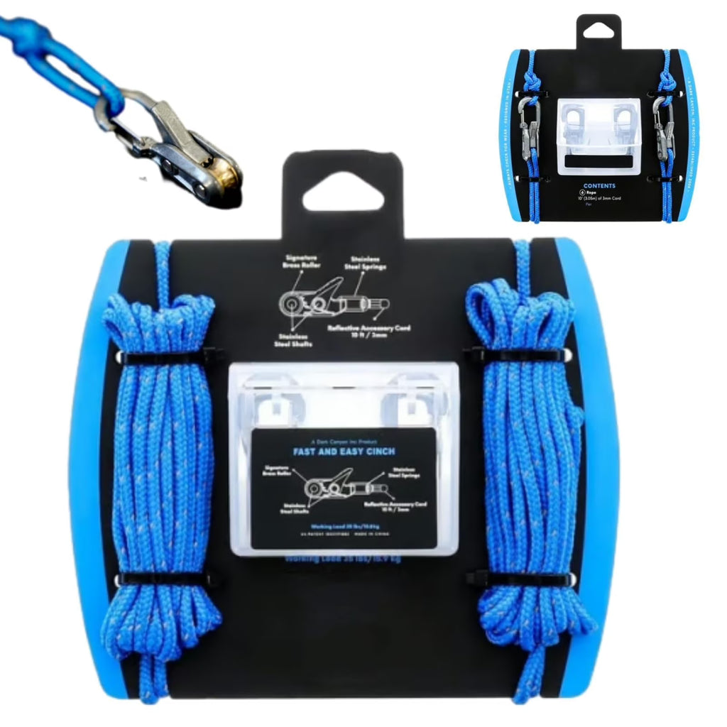 Rope Roller,Rope Rollers Paracord,Praisety Rope Adjuster,Rope Control Outdoor Rope Tension Adjuster, for Outdoor, Camping, and Boating(6 Hooks)